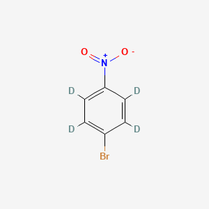 molecular formula C6H4BrNO2 B561865 1-溴-4-硝基苯-d4 CAS No. 350820-19-8