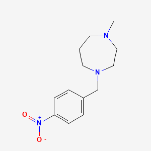 molecular formula C13H19N3O2 B5618652 1-methyl-4-(4-nitrobenzyl)-1,4-diazepane 