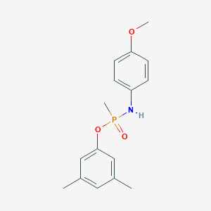 molecular formula C16H20NO3P B5618699 3,5-dimethylphenyl N-(4-methoxyphenyl)-P-methylphosphonamidoate 