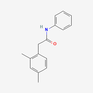 molecular formula C16H17NO B5618716 2-(2,4-dimethylphenyl)-N-phenylacetamide 
