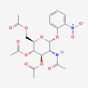 molecular formula C20H24N2O11 B561872 2-硝基苯基 2-乙酰氨基-3,4,6-三-O-乙酰基-2-脱氧-α-D-吡喃葡萄糖苷 CAS No. 13264-91-0
