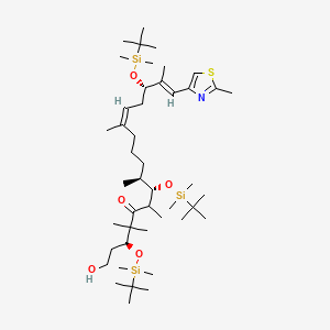 molecular formula C45H87NO5SSi3 B561875 (3S,6R,7S,8S,12Z,15S,16E)-3,7,15-三-{[叔丁基(二甲基)甲硅烷基]氧基}-1-羟基-4,4,6,8,12,16-己甲基 CAS No. 193146-53-1
