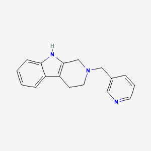 molecular formula C17H17N3 B5618758 2-(3-pyridinylmethyl)-2,3,4,9-tetrahydro-1H-beta-carboline 