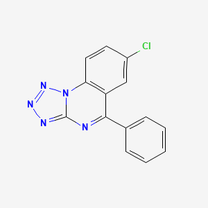 molecular formula C14H8ClN5 B5618810 7-chloro-5-phenyltetrazolo[1,5-a]quinazoline 