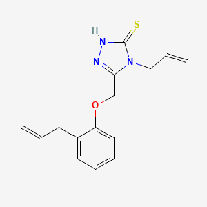 molecular formula C15H17N3OS B5618875 4-allyl-5-[(2-allylphenoxy)methyl]-4H-1,2,4-triazole-3-thiol 