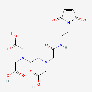 molecular formula C16H22N4O9 B561889 [N-(2-Maleimidoethyl]ethylenediamine-N,N,N',N'-tetraacetic Acid, Monoamide CAS No. 1185102-85-5