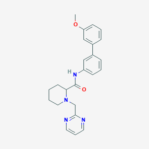 molecular formula C24H26N4O2 B5618909 N-(3'-methoxybiphenyl-3-yl)-1-(pyrimidin-2-ylmethyl)piperidine-2-carboxamide 