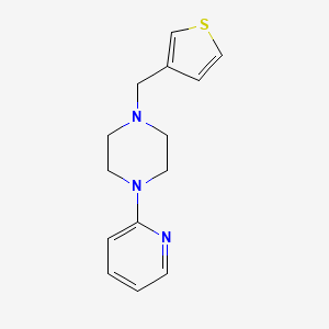 molecular formula C14H17N3S B5618959 1-(2-pyridinyl)-4-(3-thienylmethyl)piperazine CAS No. 414879-58-6