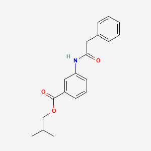 molecular formula C19H21NO3 B5619012 isobutyl 3-[(phenylacetyl)amino]benzoate 
