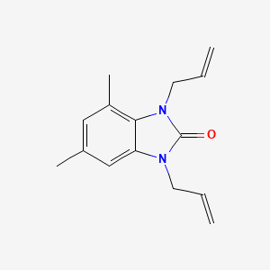 molecular formula C15H18N2O B5619038 1,3-diallyl-4,6-dimethyl-1,3-dihydro-2H-benzimidazol-2-one 