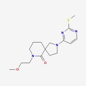 molecular formula C16H24N4O2S B5619046 7-(2-methoxyethyl)-2-[2-(methylthio)pyrimidin-4-yl]-2,7-diazaspiro[4.5]decan-6-one 