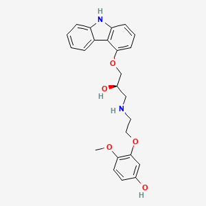 molecular formula C24H26N2O5 B561906 (R)-5-羟基卡维地洛 CAS No. 1217757-71-5