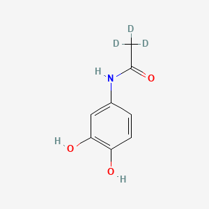 molecular formula C8H9NO3 B561909 3-Hydroxyacetaminophen-d3 CAS No. 1020719-47-4
