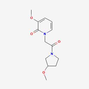 molecular formula C13H18N2O4 B5619096 3-methoxy-1-[2-(3-methoxypyrrolidin-1-yl)-2-oxoethyl]pyridin-2(1H)-one 