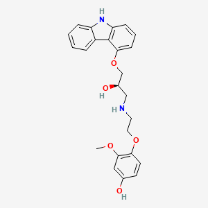 molecular formula C24H26N2O5 B561910 (R)-4-Hydroxycarvedilol CAS No. 1217770-29-0