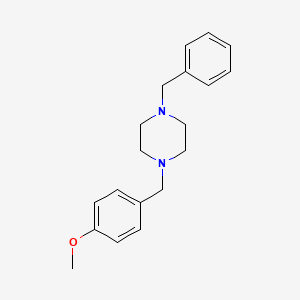 molecular formula C19H24N2O B5619106 1-benzyl-4-(4-methoxybenzyl)piperazine CAS No. 148120-38-1
