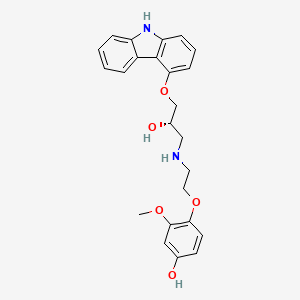 molecular formula C24H26N2O5 B561911 (S)-4-Hydroxycarvedilol CAS No. 1217853-93-4