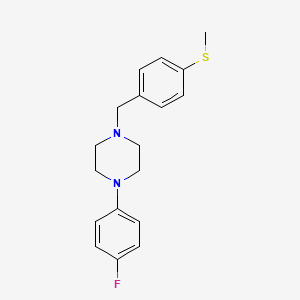molecular formula C18H21FN2S B5619142 1-(4-fluorophenyl)-4-[4-(methylthio)benzyl]piperazine 