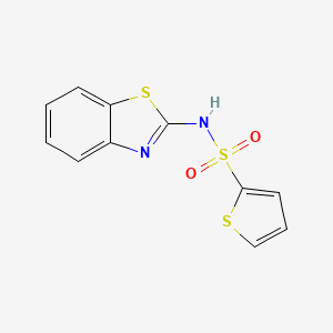 molecular formula C11H8N2O2S3 B5619151 N-1,3-benzothiazol-2-yl-2-thiophenesulfonamide 
