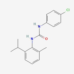 molecular formula C17H19ClN2O B5619160 N-(4-chlorophenyl)-N'-(2-isopropyl-6-methylphenyl)urea 