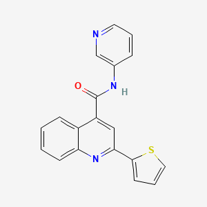 molecular formula C19H13N3OS B5619165 N-3-pyridinyl-2-(2-thienyl)-4-quinolinecarboxamide 