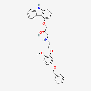 molecular formula C31H32N2O5 B561919 (R)-(+)-5'-Benzyloxy Carvedilol CAS No. 1217637-76-7