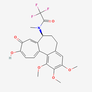 molecular formula C22H22F3NO6 B561925 N-Trifluoroacetyl-N-methyl-deacetylcolchiceine CAS No. 1217782-80-3