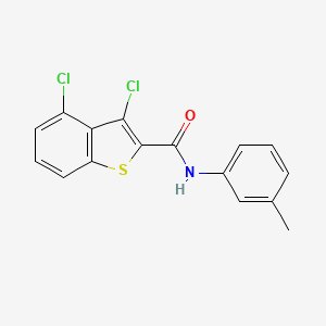 molecular formula C16H11Cl2NOS B5619250 3,4-dichloro-N-(3-methylphenyl)-1-benzothiophene-2-carboxamide 