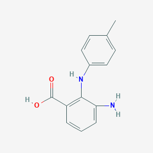 molecular formula C14H14N2O2 B056193 3-氨基-2-(4-甲基苯基氨基)苯甲酸 CAS No. 116702-65-9