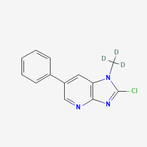 molecular formula C13H10ClN3 B561939 2-Chloro-1-(trideuteromethyl)-6-phenylimidazo(4,5-b)pyridine CAS No. 1020719-30-5