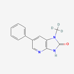molecular formula C13H11N3O B561940 2-Hydroxy-1-(methyl-d3)-6-phenylimidazo(4,5-b)pyridine CAS No. 1020719-48-5