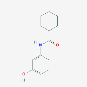 molecular formula C13H17NO2 B5619464 N-(3-hydroxyphenyl)cyclohexanecarboxamide 