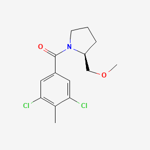 molecular formula C14H17Cl2NO2 B5619491 (2S)-1-(3,5-dichloro-4-methylbenzoyl)-2-(methoxymethyl)pyrrolidine 