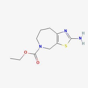 molecular formula C10H15N3O2S B561953 2-Amino-4,6,7,8-tetrahydro-5-(N-carbethoxy)thiazolo[5,4-d]azepine CAS No. 887352-60-5