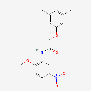 molecular formula C17H18N2O5 B5619548 2-(3,5-dimethylphenoxy)-N-(2-methoxy-5-nitrophenyl)acetamide 