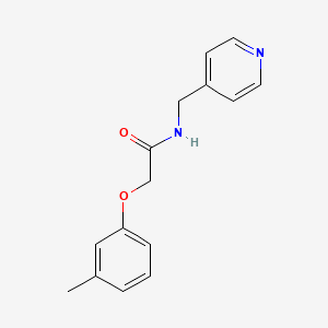 molecular formula C15H16N2O2 B5619583 2-(3-methylphenoxy)-N-(4-pyridinylmethyl)acetamide 