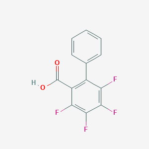 molecular formula C13H6F4O2 B5619622 3,4,5,6-tetrafluoro-2-biphenylcarboxylic acid 