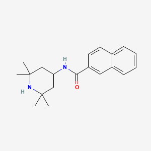 molecular formula C20H26N2O B5619623 N-(2,2,6,6-tetramethyl-4-piperidinyl)-2-naphthamide 