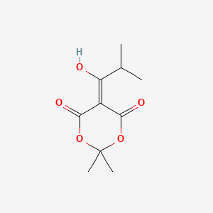 molecular formula C10H14O5 B561963 5-(1-羟基-2-甲基丙叉)-2,2-二甲基-1,3-二氧六环-4,6-二酮 CAS No. 84794-38-7