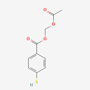 molecular formula C10H10O4S B561965 4-Mercaptobenzoic Acid, Acetoxymethyl Ester CAS No. 887406-73-7