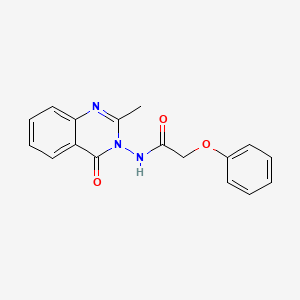molecular formula C17H15N3O3 B5619658 N-(2-methyl-4-oxo-3(4H)-quinazolinyl)-2-phenoxyacetamide 