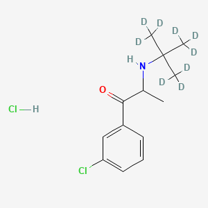 molecular formula C13H19Cl2NO B561966 Bupropion-d9 hydrochloride CAS No. 1189725-26-5