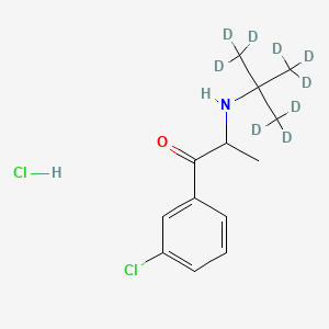 molecular formula C13H19Cl2NO B561966 Bupropion-d9 Hydrochlorid CAS No. 1189725-26-5