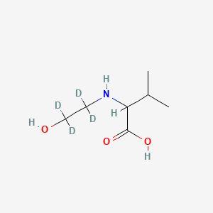 molecular formula C7H15NO3 B561967 2-Hydroxyethyl-1,1,2,2-d4 Valine CAS No. 120398-50-7