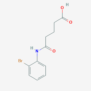 molecular formula C11H12BrNO3 B5619685 5-[(2-bromophenyl)amino]-5-oxopentanoic acid 