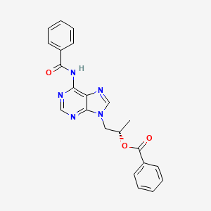 molecular formula C22H19N5O3 B561978 (R)-9-[2-苄氧基丙基)-N6-苯甲酰腺嘌呤 CAS No. 1217735-35-7