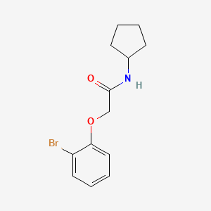 molecular formula C13H16BrNO2 B5619796 2-(2-bromophenoxy)-N-cyclopentylacetamide 