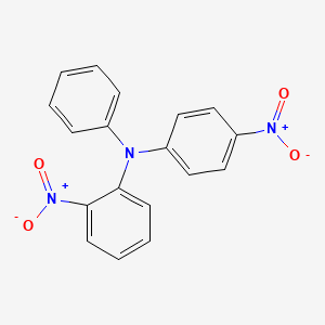 molecular formula C18H13N3O4 B561983 2-Nitrophenyl-(4-nitrophenyl)phenylamine CAS No. 887407-14-9