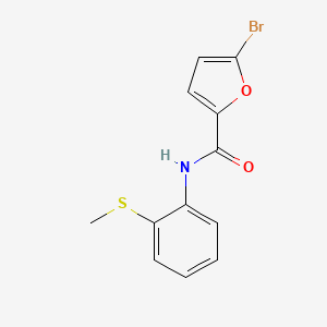 molecular formula C12H10BrNO2S B5619833 5-bromo-N-[2-(methylthio)phenyl]-2-furamide 