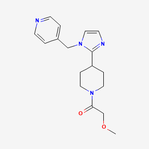 molecular formula C17H22N4O2 B5619862 4-({2-[1-(methoxyacetyl)-4-piperidinyl]-1H-imidazol-1-yl}methyl)pyridine 